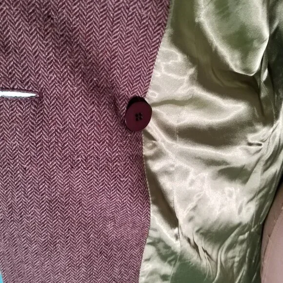 DKNY Brown Wool Blend Coat, sz 6 - Picture 6 of 12